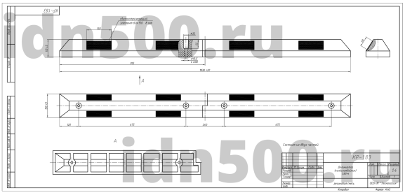 КР-1,83 Колесоотбойник резиновый секционный 00000008390